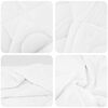 vidaXL Decke mit Kissen mit Kissen 3 pcs Wei&szlig; Mikrofaser