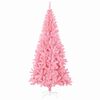 vidaXL Weihnachtsbaum mit 300 LEDs mit St&auml;nder Rosa 180 cm PVC