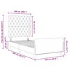 vidaXL Boxspringbett mit Kopfteil Dunkelgr&uuml;n 100 x 200 cm Samt