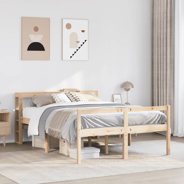 vidaXL Seniorenbett mit Kopfteil ohne Matratze 160x200 cm