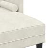 vidaXL Sofa Set mit Kissen 2 pcs Creme Polyester