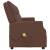vidaXL 4-Sitzer Massagesessel Braun Kunstleder