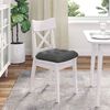 vidaXL Sitzkissen 4 pcs Dunkelgrau 40 x 40 x 12 cm Stoff