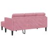 vidaXL Sofa Set Staubiges Rosa 173 x 131 x 67 cm Samt