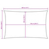 vidaXL Sonnensegel Oxford-Gewebe Rechteckig 5x8 m Wei&szlig;