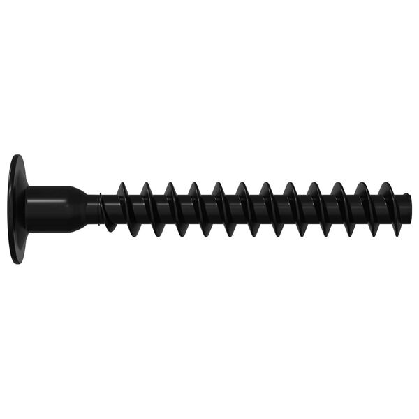 vidaXL Steckkappen-Schraube 2 pcs Schwarz M5 x 40 mm Eisen