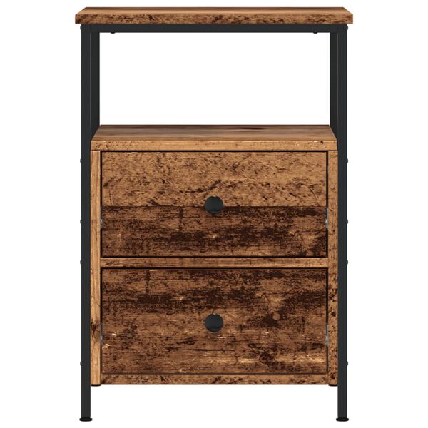 vidaXL Nachttisch Altholz-Optik 34x35,5x50 cm Holzwerkstoff