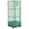 vidaXL Hochbeet mit Gew&auml;chshaus-Aufsatz Rattan-Optik 40x40x123 cm