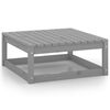 vidaXL 8-tlg. Garten-Lounge-Set Grau Massivholz Kiefer