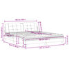 vidaXL Bett mit Matratze "Zadar" Cappuccino-Braun 180x200 cm Kunstleder