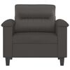 vidaXL Sessel Grau 60 cm Kunstleder