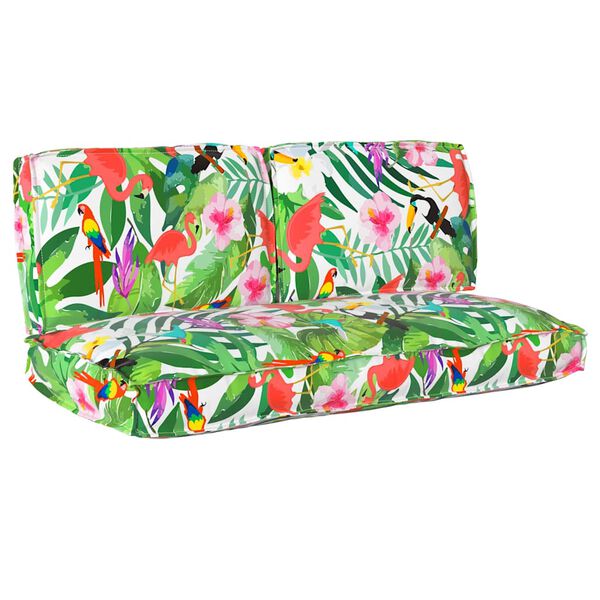 vidaXL Kissenset Floral 3 pcs Mehrfarbig Oxford-Stoff