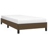 vidaXL Bettgestell ohne Matratze Dunkelbraun 90x200 cm Stoff