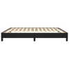 vidaXL Bettgestell Schwarz 160x200 cm Kunstleder