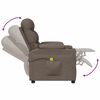 vidaXL Massagesessel Taupe Stoff