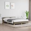vidaXL Bettgestell ohne Matratze Taupe 140x190 cm Stoff