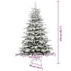 vidaXL K&uuml;nstlicher klappbarer Weihnachtsbaum Wei&szlig; 210 cm PE und PVC