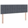 vidaXL Bett mit Stauraum und LED mit LED Dunkelgrau 140 x 200 cm Samt