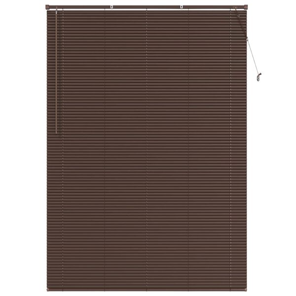 vidaXL Venetianer Jalousie Dunkelbraun mit Muster 213 x 140 cm PVC