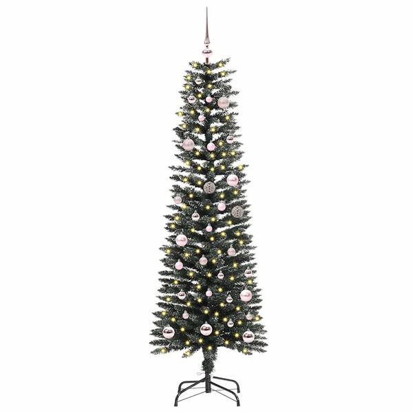 vidaXL Künstlicher Weihnachtsbaum mit 150 LEDs mit Ständer Grün 150 cm