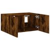 vidaXL TV-Wandschrank mit LED-Leuchten R&auml;uchereiche 60x35x31 cm