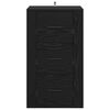 vidaXL Sideboard Schwarz Eichen-Optik 40 x 33 x 70 cm Holzwerkstoff