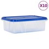 vidaXL Frischhaltedosen mit Deckeln 10 Stk. PP
