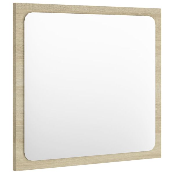 vidaXL Badspiegel Sonoma-Eiche 40x1,5x37 cm Holzwerkstoff