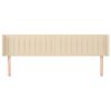 vidaXL Kopfteil mit Ohren Creme 163x16x78/88 cm Stoff