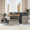vidaXL Gartensofa-set 8 pcs Grau Poly-Rattan