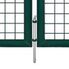 vidaXL Zauntor Stahl 300x125 cm Gr&uuml;n