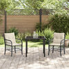 vidaXL Garten Essgruppe mit Kissen 9 pcs Schwarz Poly-Rattan