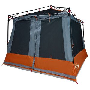 vidaXL Innenzelt 6 Personen Grau und Orange Taft