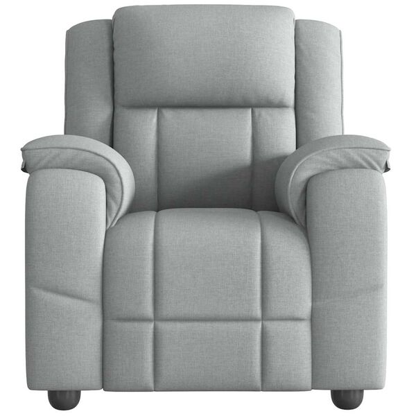 vidaXL Relaxsessel Hellgrau Stoff