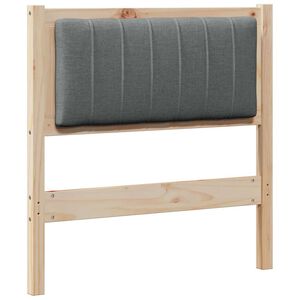 vidaXL Gepolstertes Kopfteil Braun 75 cm Massives Kiefernholz