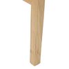 vidaXL Esszimmerst&uuml;hle 2 pcs Natur 43 x 54 x 89 cm Massives Gummiholz