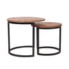 LABEL51 2-tlg. Couchtisch-Set Duo Holz/Schwarz