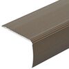 vidaXL Treppenkantenprofile 10 pcs Braun 67 x 3 x 2 cm Aluminium