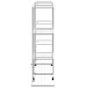 vidaXL Blumenst&auml;nder mit Rollen 94,5x24,5x91,5 cm Wei&szlig; Eisen