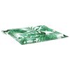 vidaXL Stuhlkissen 4 pcs Blattmuster 50 x 50 x 4 cm Oxford-Stoff