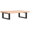 vidaXL Waschbeckenregal Wandmontage Stahl und Massivholz Buche