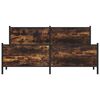 vidaXL Metallbett ohne Matratze R&auml;uchereiche 180x200 cm