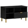 vidaXL TV-Schrank Schwarz 80x33x46 cm Holzwerkstoff