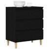 vidaXL Sideboard Schwarz Eichen-Optik 60 x 35 x 70 cm Holzwerkstoff