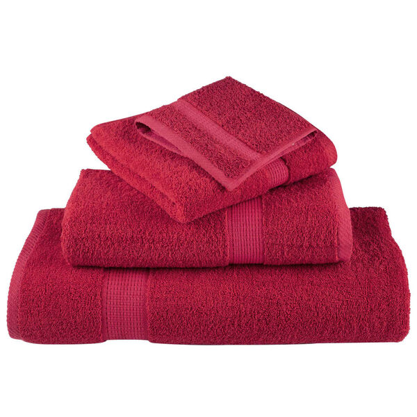 vidaXL 12 tlg. Premium-Handtuch-Set SOLUND Rot 600 g/m&sup2;