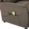 vidaXL Massagesessel mit Kissen Taupe 93,5 x 67,5 x 101,5 cm Stoff