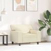 vidaXL Sessel Creme 60 cm Kunstleder