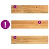 vidaXL Fensterb&auml;nke 2 Stk. Hellbraun 90x20x2 cm Massivholz Eiche