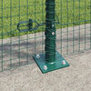 vidaXL Zaunpfosten Gr&uuml;n 50 x 0,8 m (25 x 25 mm Maschen) Stahl und PVC