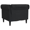 vidaXL Chesterfield-Sessel Schwarz Stoff